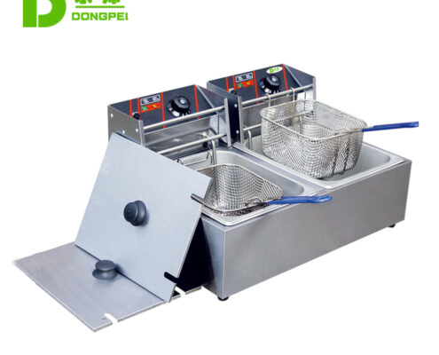 electric 2 tank fryer 2 basket