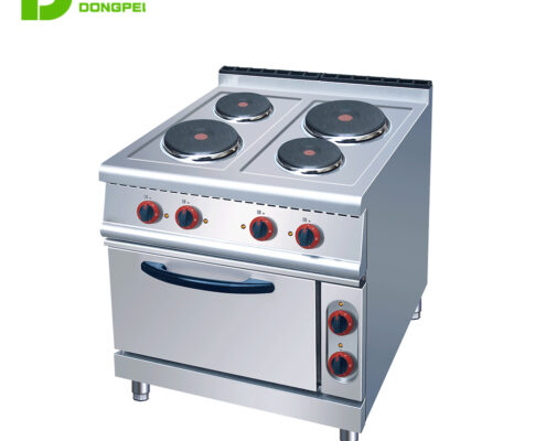 electric 4-plate cooker with oven