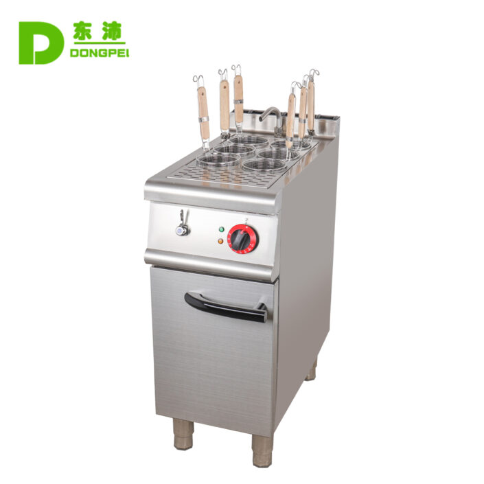 electric cooking stove with cabinet.