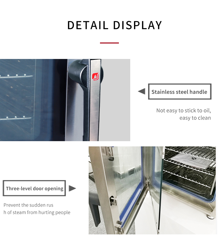 electric 4-tray combi oven