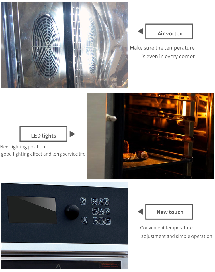 electric 4-tray combi oven