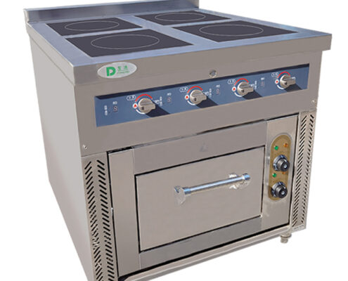 electric 4 burner induction cooker with oven
