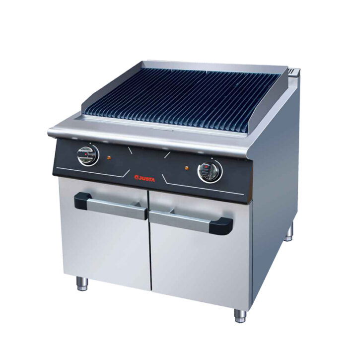 electric radiant grill with cabinet