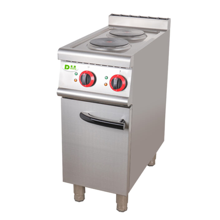 electric 2-plate cooker with cabinet