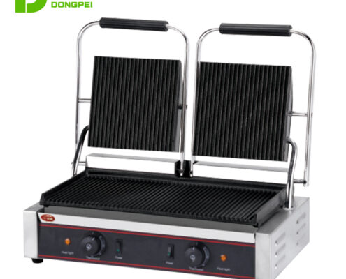 electric double contact press panini grill