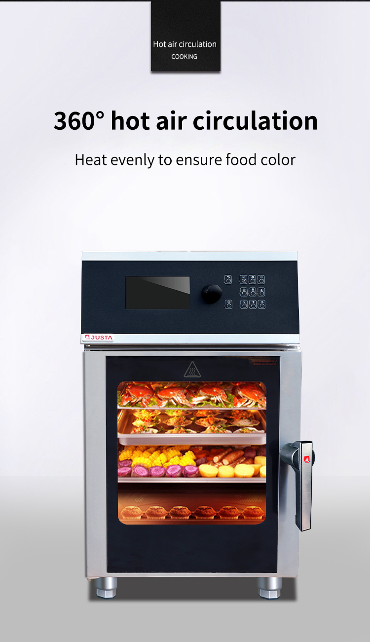 electric 4-tray combi oven