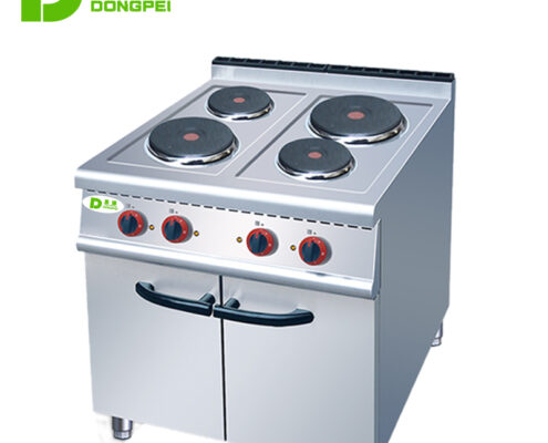 electric 4 plate cooker with cabinet