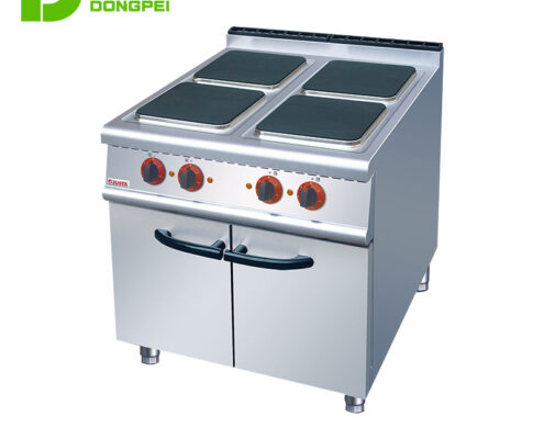 electric 4 plate cooker with cabinet