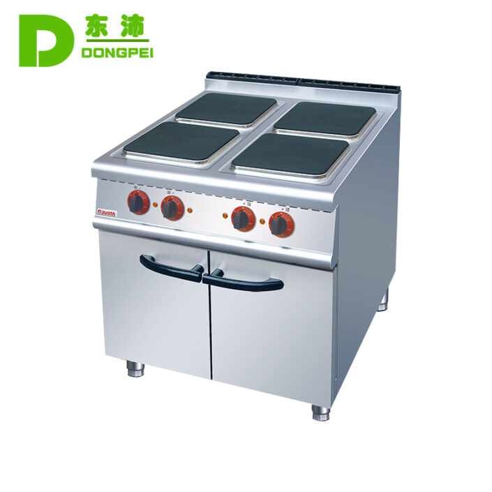 electric 4 plate cooker with cabinet