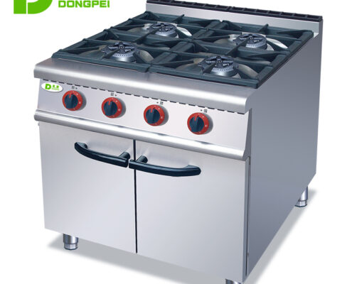 gas range 4 burner with cabinet