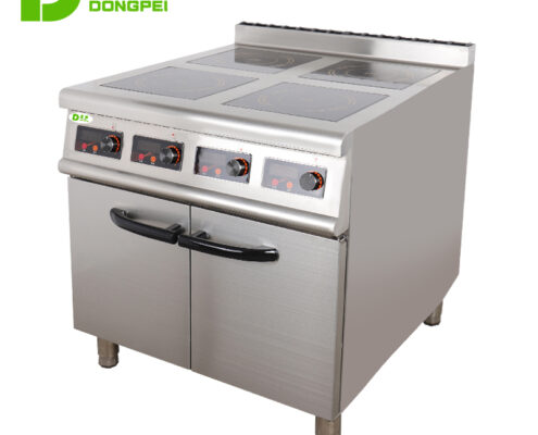 electric 4 burner induction cooker with cabinet