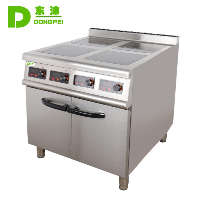electric 4 burner induction cooker with cabinet
