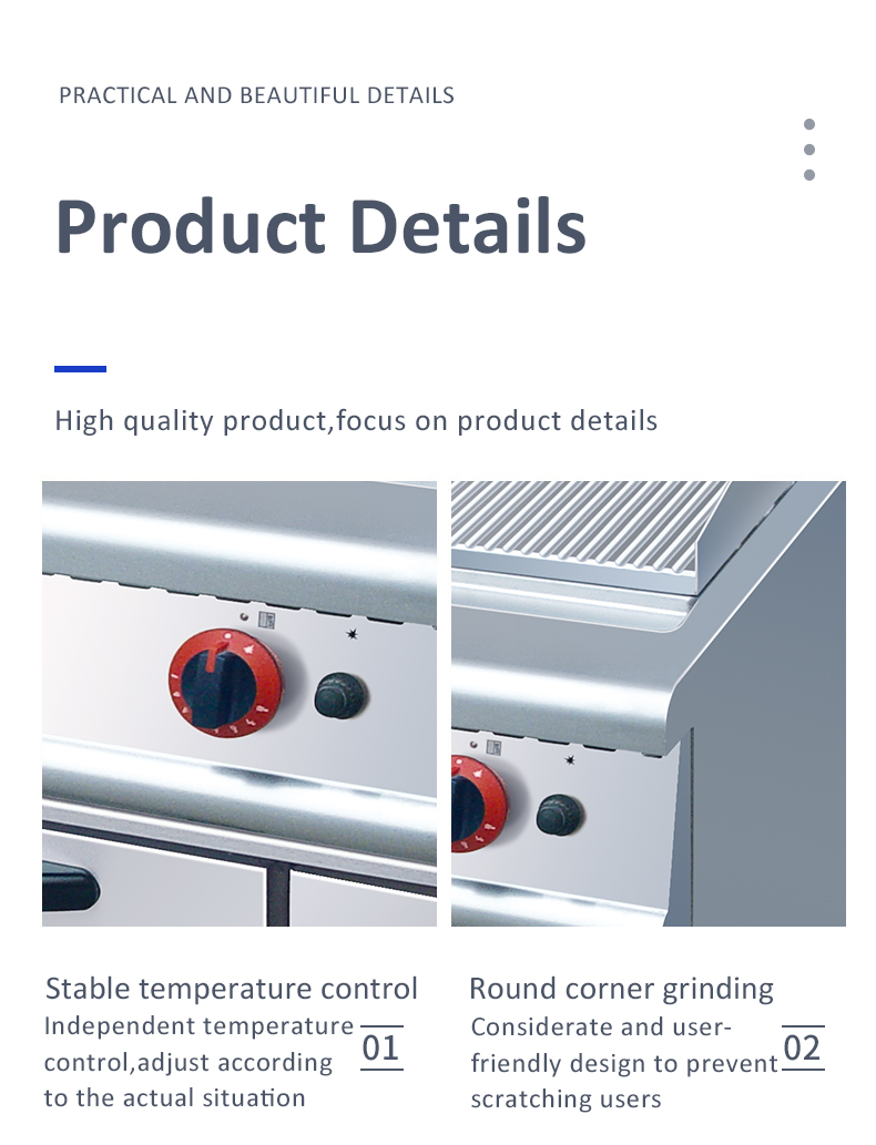 gas griddle with 2/3 plat 1/3 grooved with oven