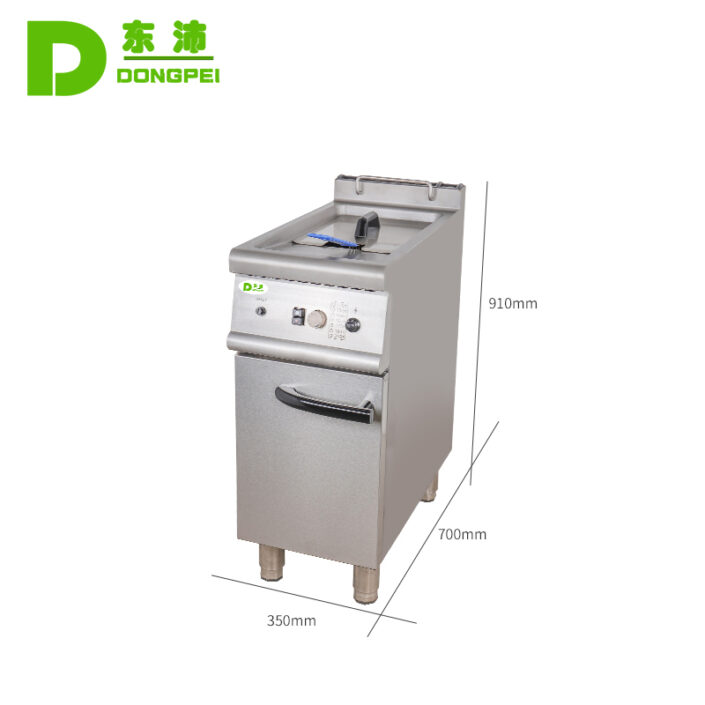 electric 1 tank fryer 1 basket with cabinet