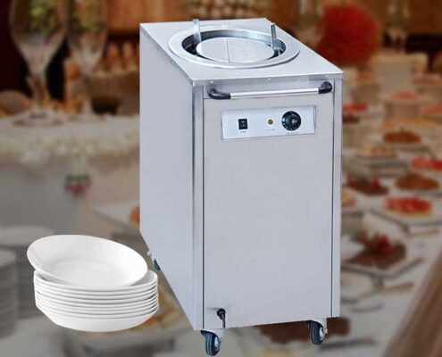 Electric-plate-warmer-cart