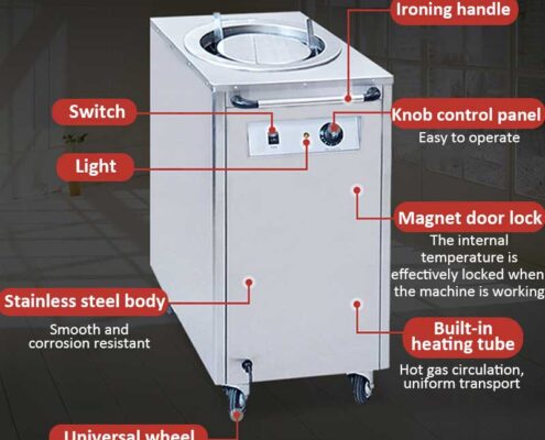Electric-plate-warmer-cart
